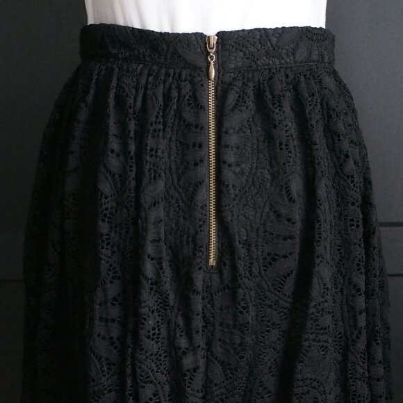 Xhilaration | Beautiful Black Lace Skirt w Scalloped Hem - Picture 6 of 7